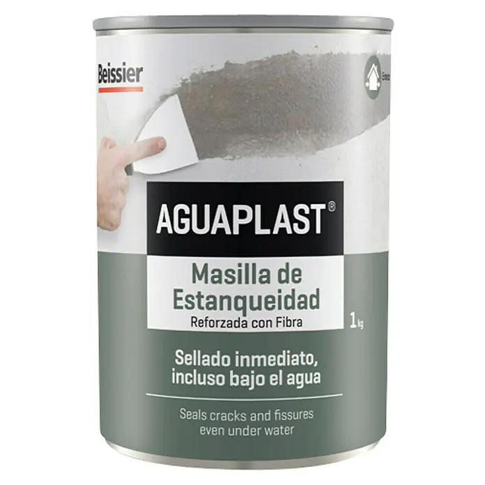 Beissier Aguaplast Masilla de estanqueidad - Gris, 1 kg