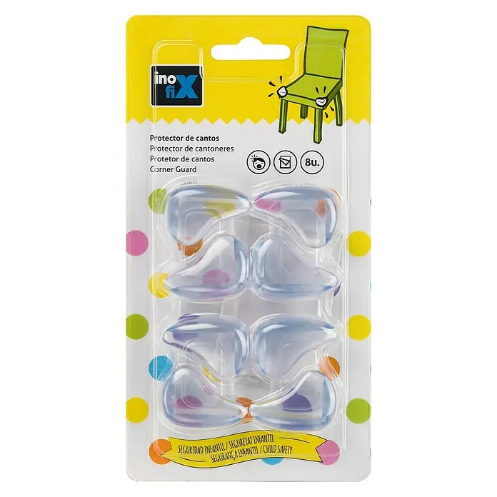 Inofix Protector para esquina 5001-0- - Transparente, 8 uds.