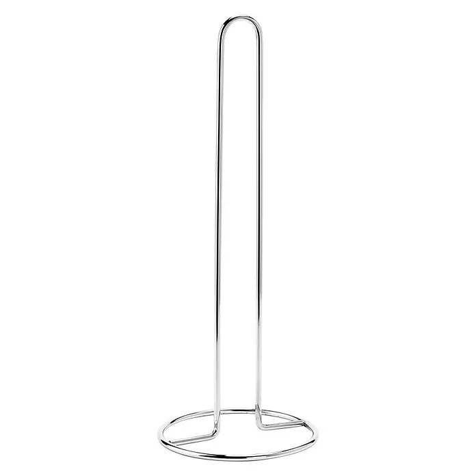 MSV Portarrollo de papel de cocina - Altura: 31,5 cm, Cromo