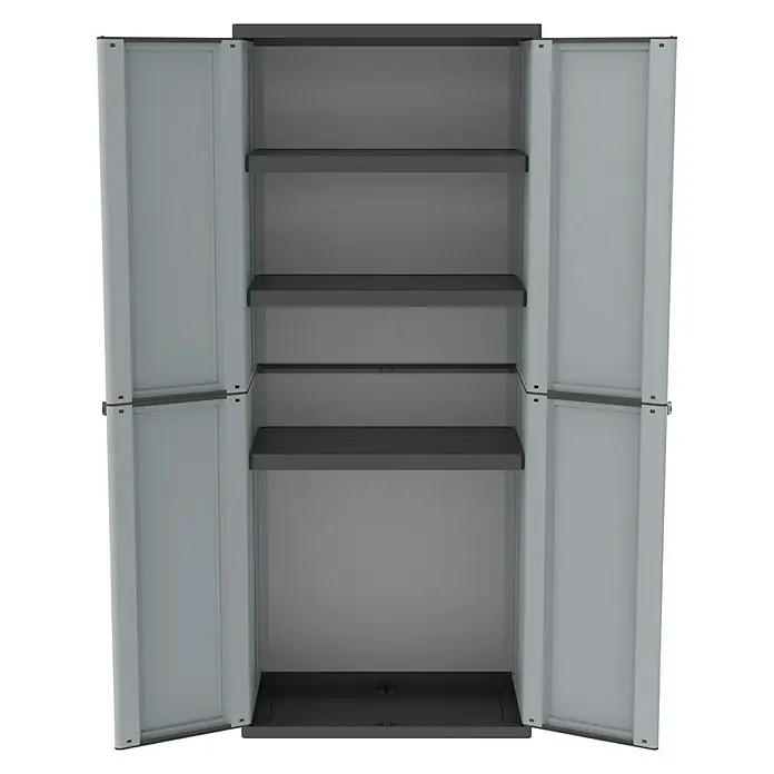 Terry JLine Armario de PVC 1002820 - L x An x Al: 37,5 x 68 x 163,5 cm, Capacidad de carga: 20 kg/balda