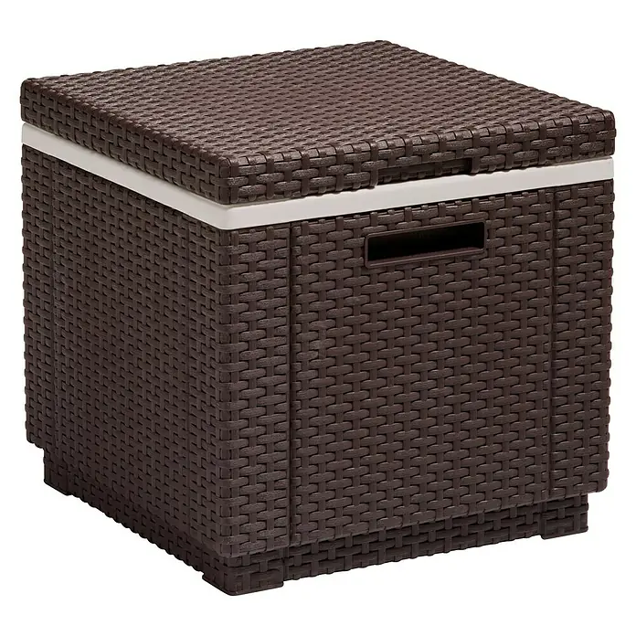 Allibert Prijenosni hladnjak Ice Cube - 42 x 42 x 41 cm, Smeđe boje - Pogled sprijeda