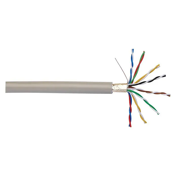 Telefonski kabel po dužnom metru - J-Y(ST)Y6x2x0,6, Sive boje - Pogled sprijeda