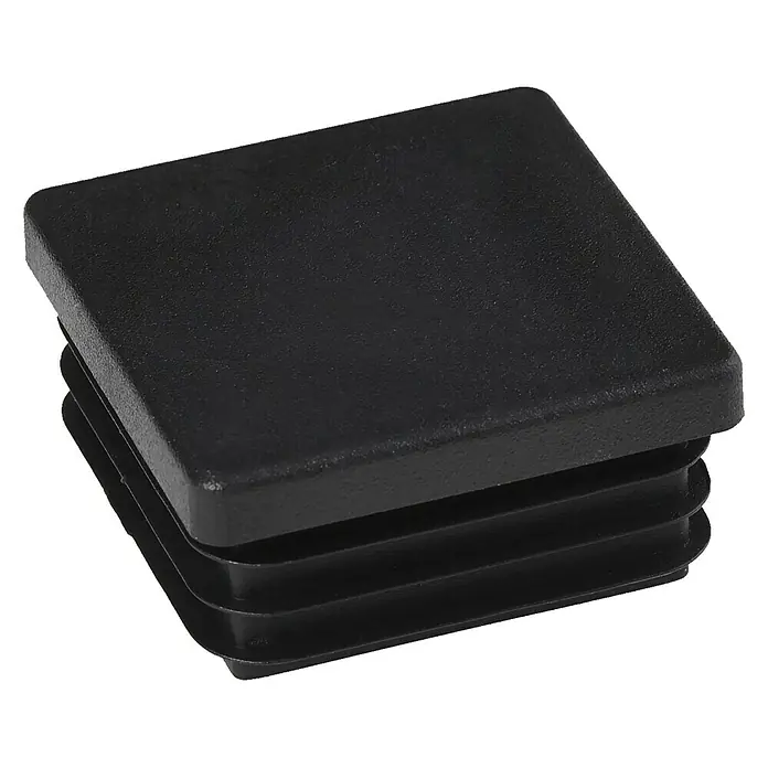 Rohrstopfen - 40 x 40 mm, Schwarz, Kunststoff