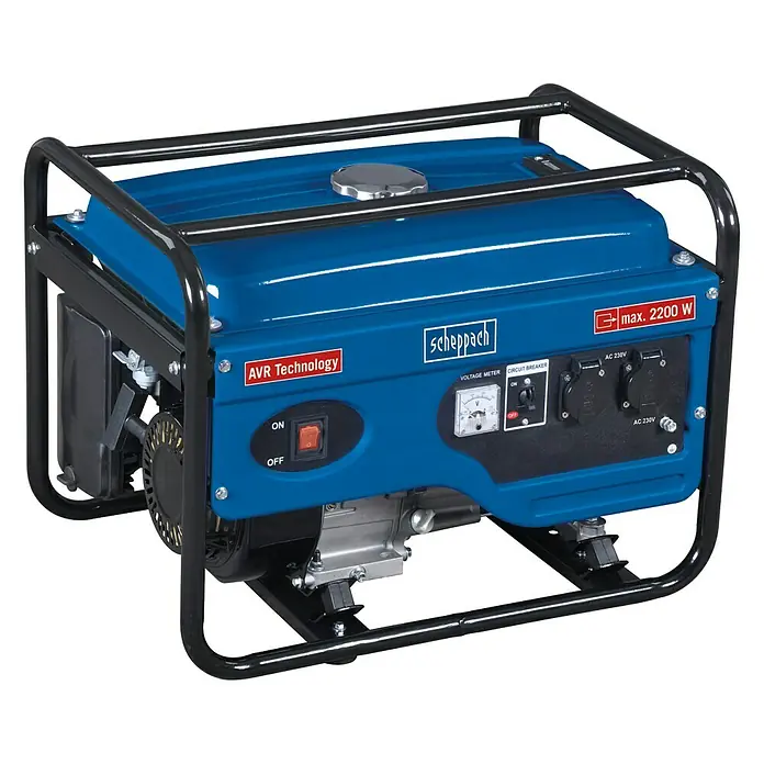 Scheppach Stromerzeuger SG 2600 - 2.200 W, 230 V, Tankvolumen: 15 l - Vorderansicht