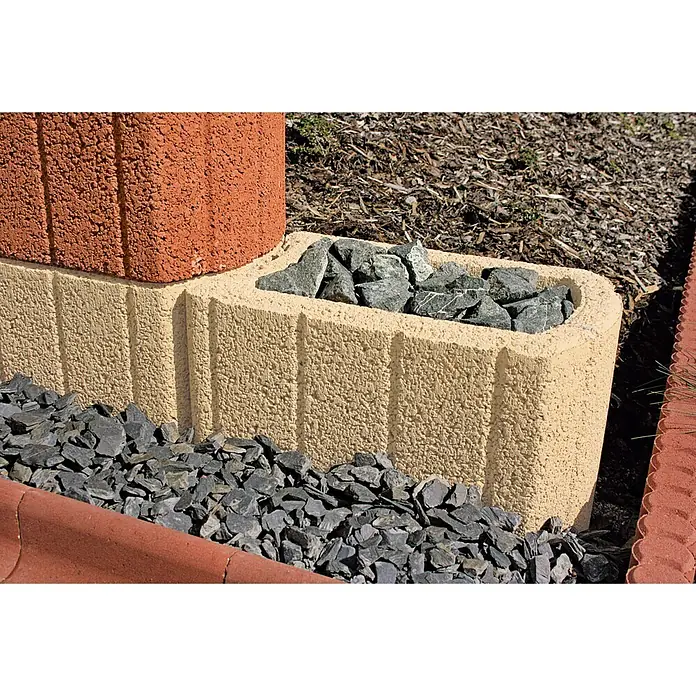 Pflanzstein Multistein - Mediterran, 33 x 24 x 20 cm, Beton - Stimmungsaufnahme