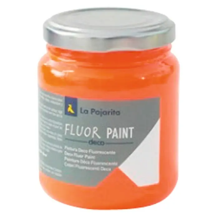 La Pajarita Pintura Fluor Paint - Orange, 175 ml - Vista frontal