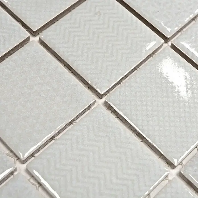 Mosaikfliese Quadrat Celadon Heritage CH M4 - 29,8 x 29,8 cm, Grün, Glänzend - Detailaufnahme