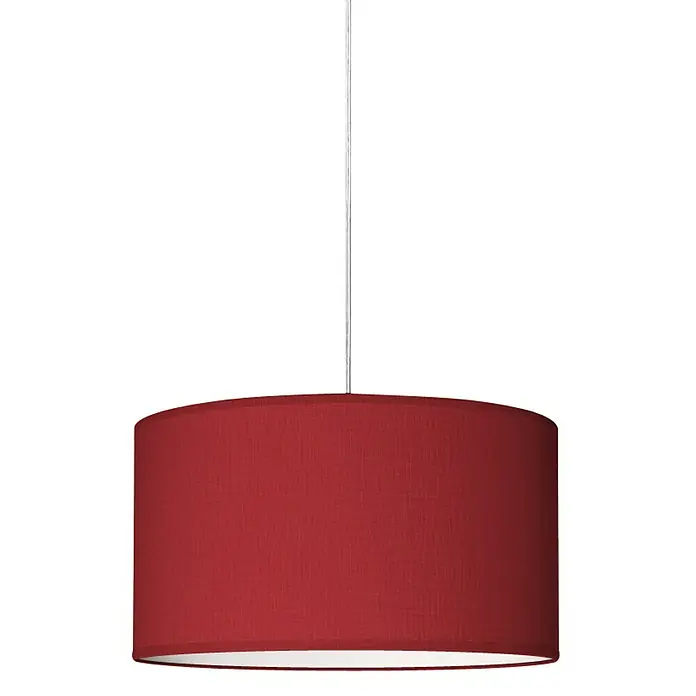 Home Sweet Home Lampenschirm Bling - Ø x H: 40 x 22 cm, Pompeian Red, Baumwolle, Rund - Vorderansicht