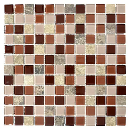Mosaikfliese Quadrat Crystal Mix CM M452