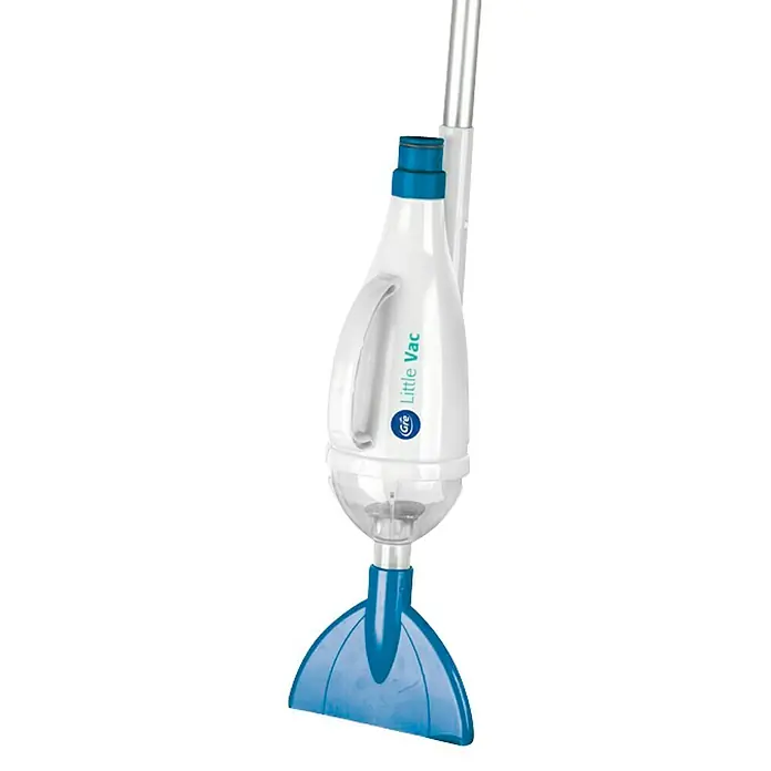 Gre Set aspirador para piscina manual Little Vac - Azul/Blanco - Vista frontal