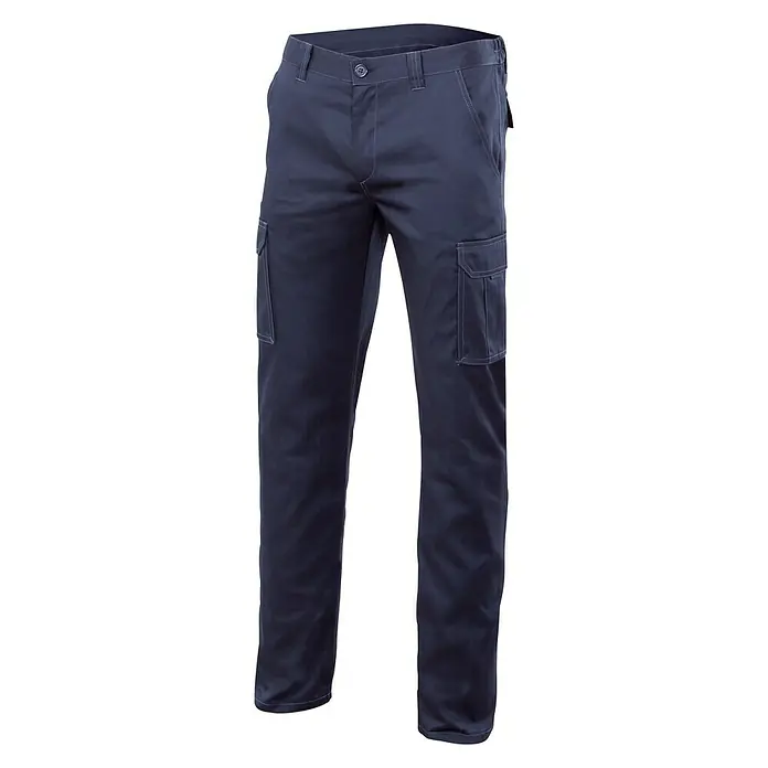 Velilla Pantalones de trabajo Stretch multibolsillos - 54, Azul, 16% poliéster, 46% algodón, 38% EMET
