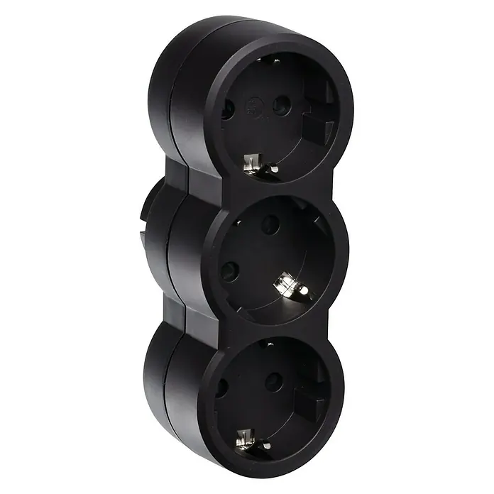 Legrand Ladrón triple - Negro