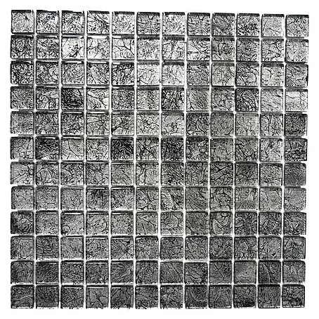 Mosaikfliese Quadrat Crystal Uni XCM 8BL17