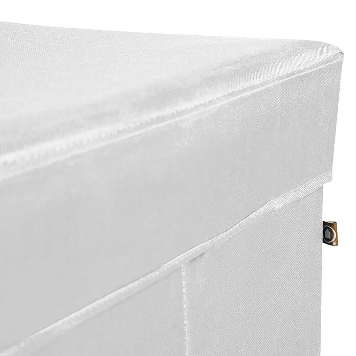 Phönix Sitz- & Aufbewahrungsbox Stor it - L x B x H: 41 x 41 x 44 cm, Polyester, Weiß - Detailaufnahme