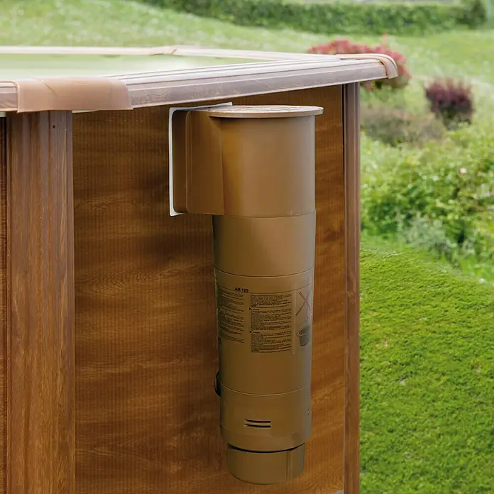Gre Piscina circular desmontable Sicilia - Ø x Al: 350 x 120 cm, 10.102 l, Marrón claro