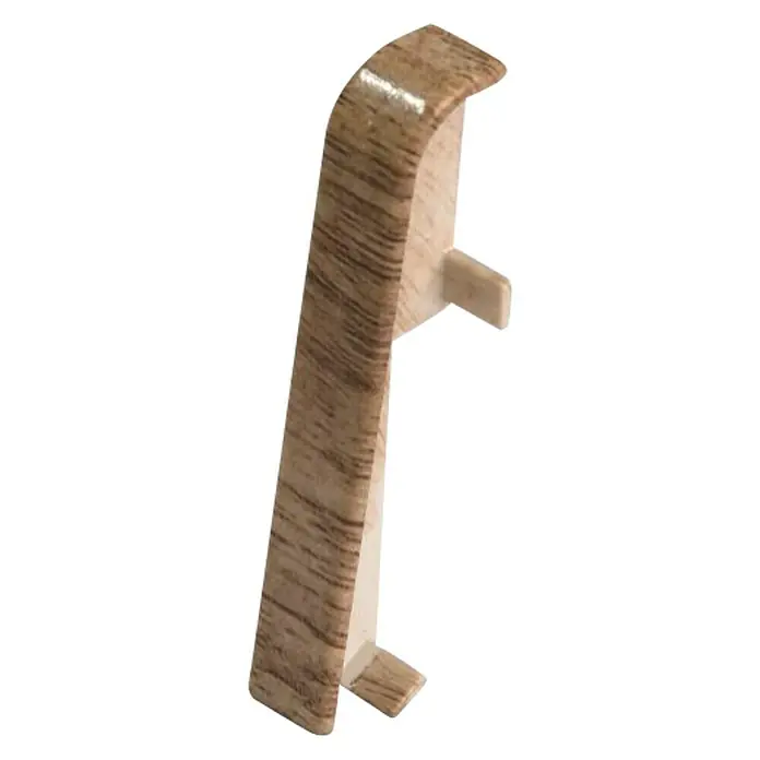 Egger Übergangskappe - Nussbaum hell, 2 Stk., Passend für: Egger Sockelleisten 17 x 60 mm - Rechte Seitenansicht