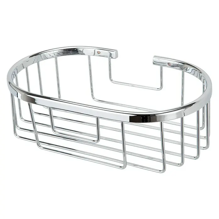 Camargue Cesta de baño Lounis - 15,7 x 26 x 8 cm, Cromo, Brillante - Vista frontal