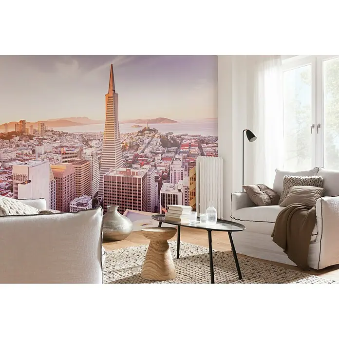Komar Fototapete San Francisco Morning - 8 -tlg., B x H: 368 x 254 cm, Papier - Stimmungsaufnahme