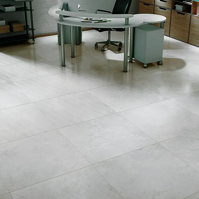 Feinsteinzeugfliese Premium Marble - 80 x 80 cm, Grau, Glänzend