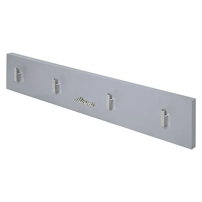 Phönix Miami Garderobenpaneel - L x B x H: 2,2 x 80 x 14 cm, Hellgrau - Rechte Seitenansicht