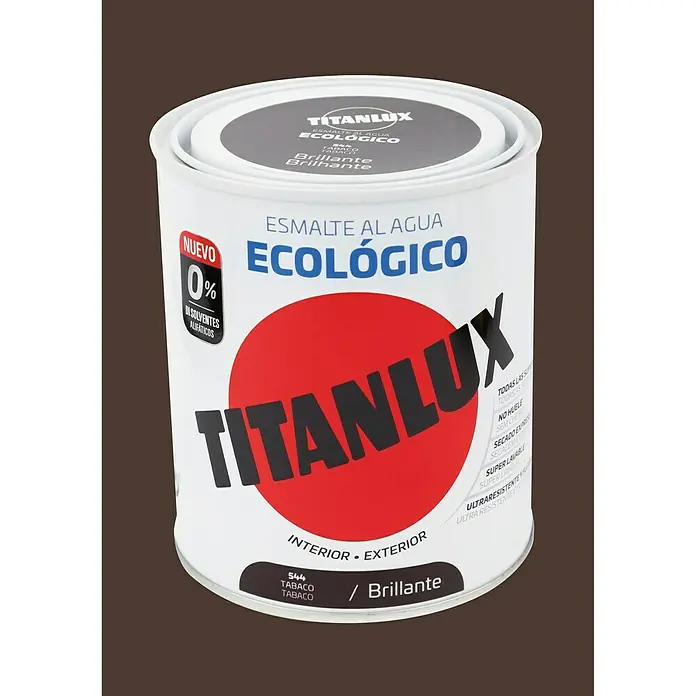 Titanlux Esmalte de color Eco - Tabaco, 750 ml, Brillante