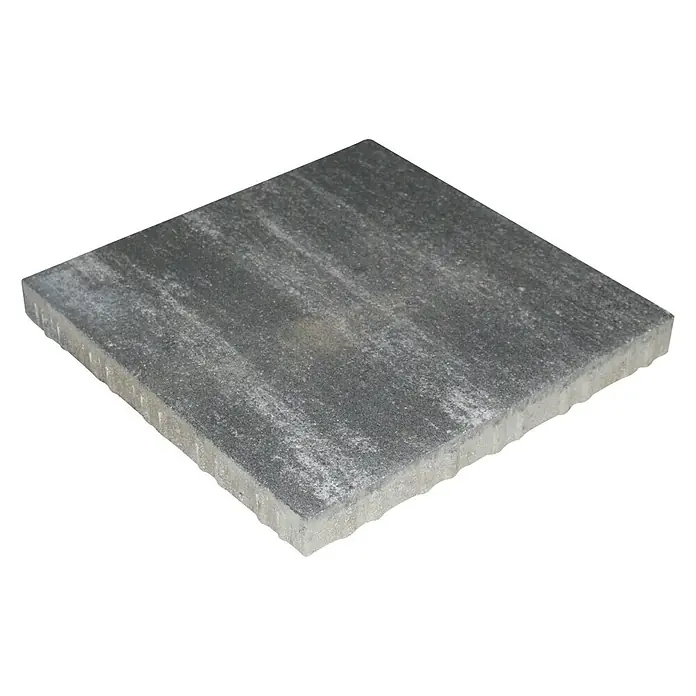 Seesteiner Terrassenplatte Piazza - L x B x S: 40 x 40 x 4 cm, Anthrazit, Beton