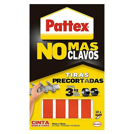 Pattex  Cinta adhesiva de dos caras No más clavos