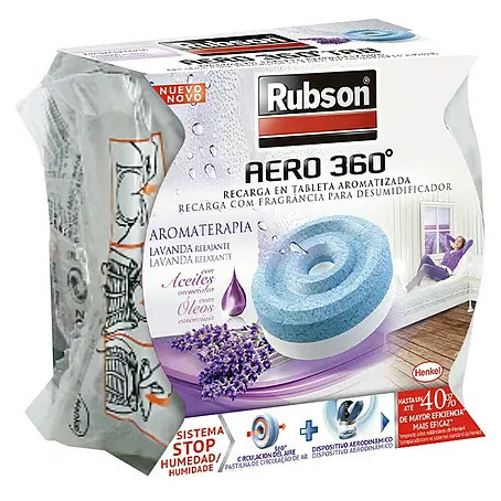 Rubson  Tableta para el deshumidificador Aero 360º lavanda