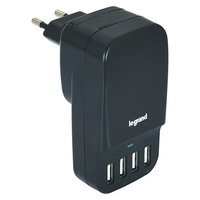 Legrand Cargador USB universal - Negro
