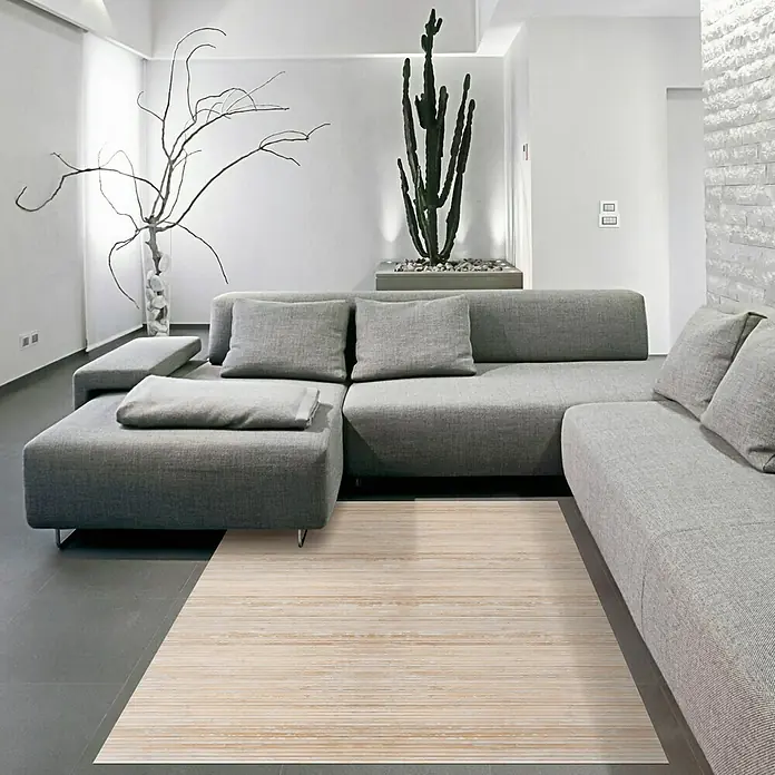Alfombra de vinilo Cool - Blanco, 150 x 80 cm