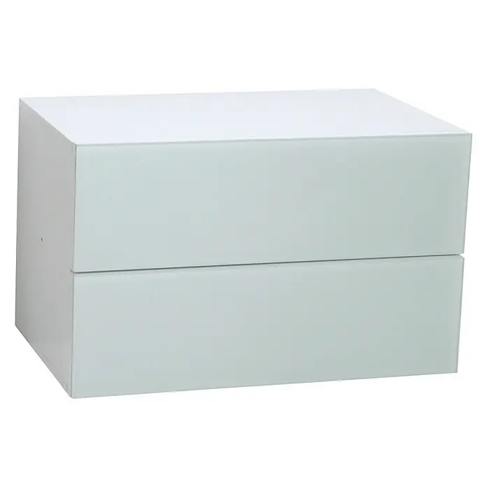 Phönix Atlanta Container - L x B x H: 38 x 55 x 34 cm, Weiß, Anzahl Schubladen: 2 Stk. - Vorderansicht