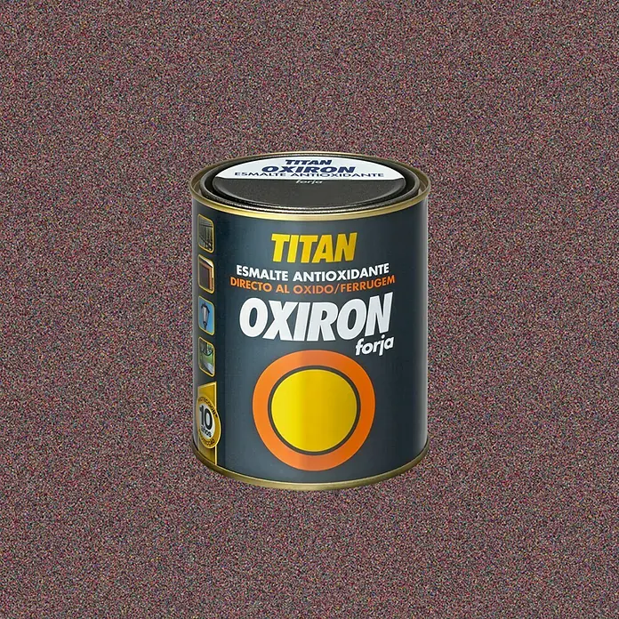 Oxiron Esmalte para metal - Rojo óxido, 750 ml, Efecto forja
