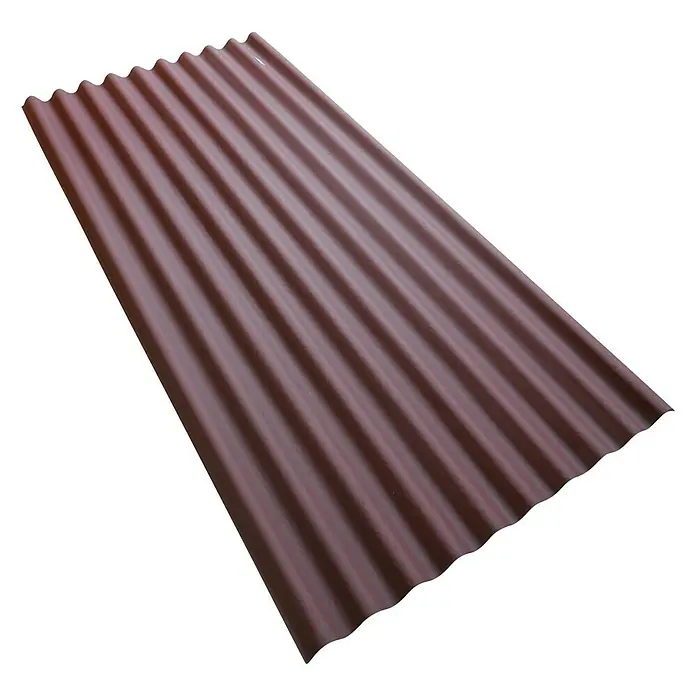 Placa bituminosa ondulada - Rojo, 2 m x 97 cm x 38 mm
