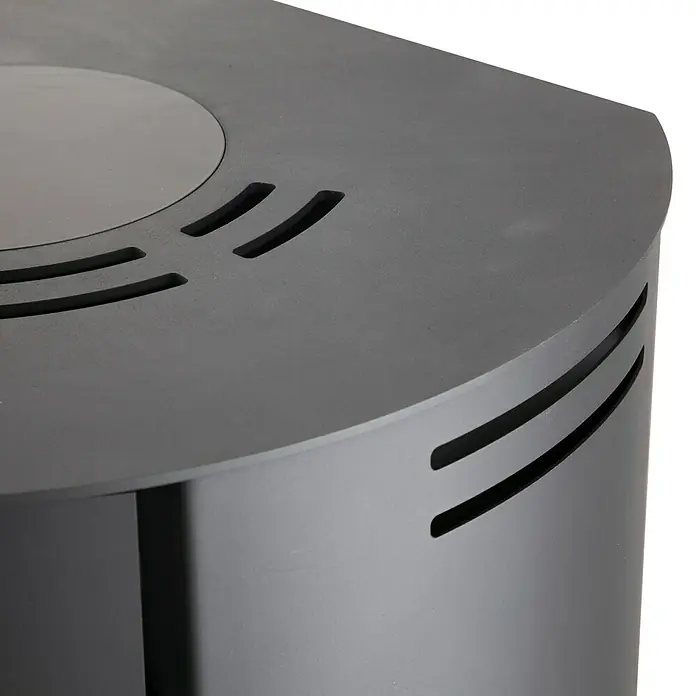 Aduro Estufa de leña 1-4 - 6 kW, Volumen de calefacción: 334 m³, Con compartimento de madera, Negro