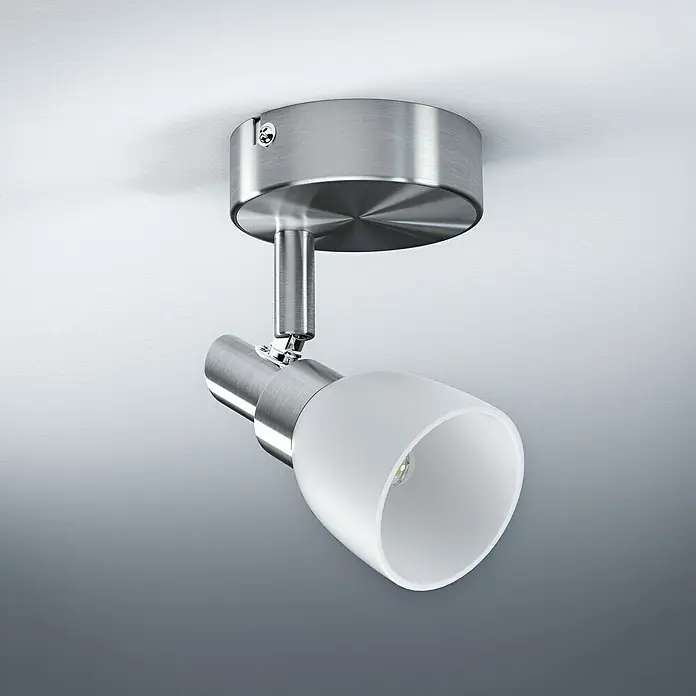 Ledvance Regleta LED - 2 W, L x An x Al: 8 x 8 x 14,2 cm, Blanco/Plateado, Blanco cálido - Vista de perfil izquierdo