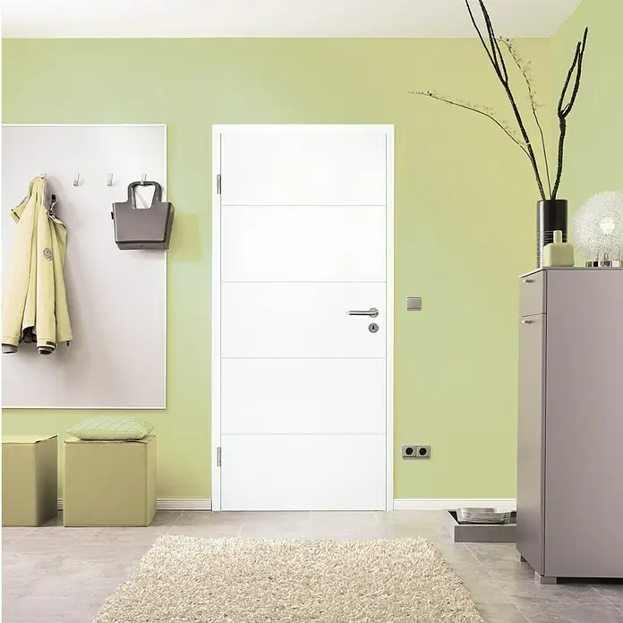 Kilsgaard Wohnungseingangstür Typ 57/14 SK1 KK3 - Klimaklasse III, DIN Anschlag: Links, 860 x 1.985 mm, Weiß - Stimmungsaufnahme
