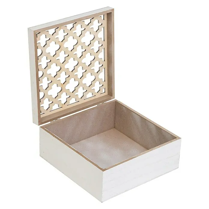 Caja de madera Pau - 20 x 20 x 9 cm, Madera