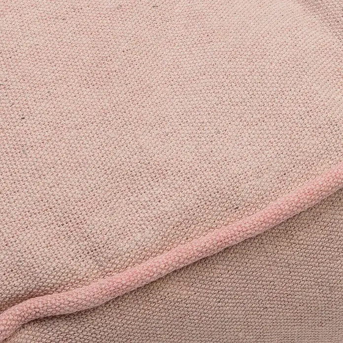 Cojín para asiento Dixon - 80 x 60 x 12 cm, Rosa, 100% algodón