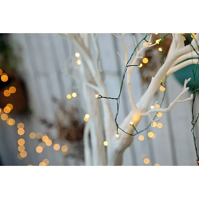 Tween Light Guirnalda luminosa LED - Para exterior, 200 luces, 8 m, Blanco cálido