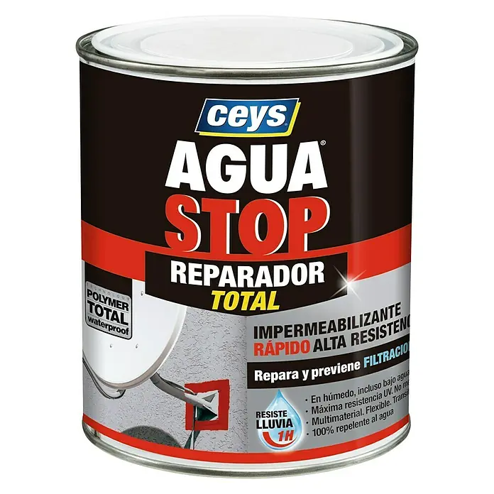 Ceys Reparador Total Agua Stop - Gris, 1 kg
