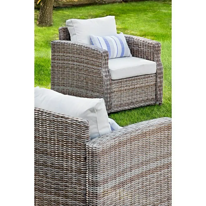 Sillón de conjunto Gotland - Ancho: 80 cm, Material superior: Ratán sintético