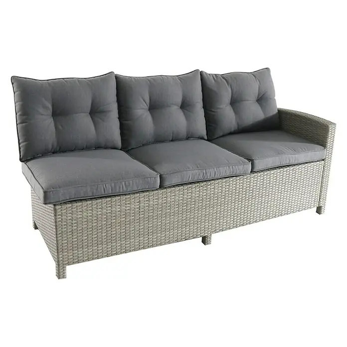 Sunfun Conjunto de muebles Silvana - 5 piezas, Gris, Antracita