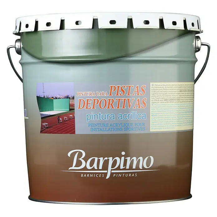 Barpimo Pintura para marcas en el suelo - Blanco, 15 l, Mate sedoso, Base al agua