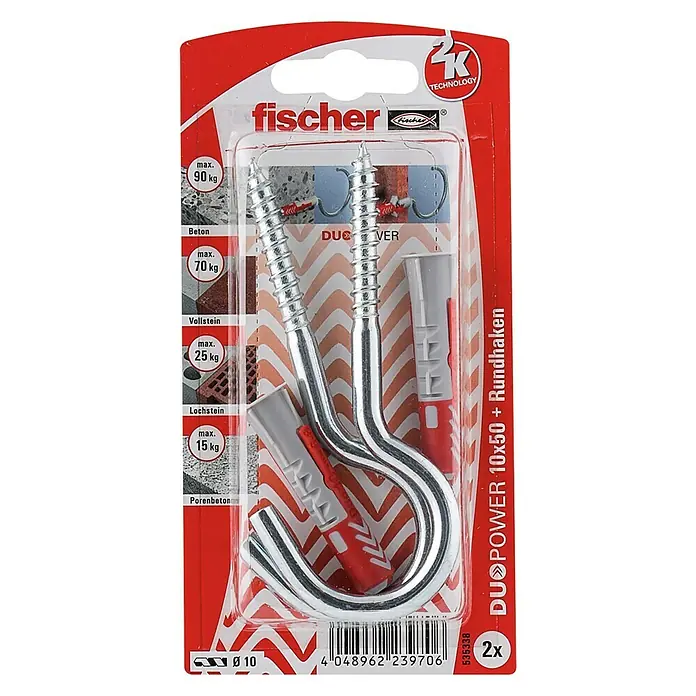 Fischer Duopower Dübel-Set Groß - Länge Dübel: 50 mm, 2 Stk.