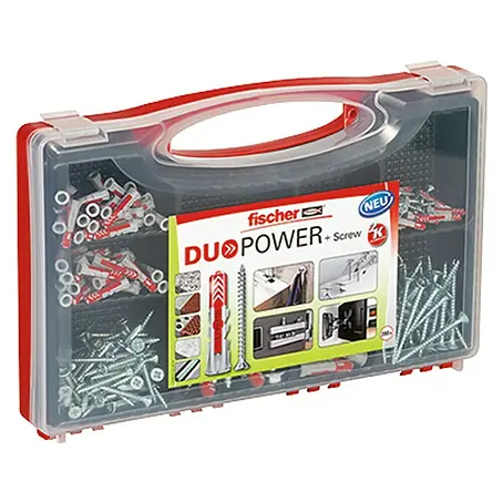 Fischer Duopower Dübel- & Schraubenbox Redbox Duopower + Schrauben