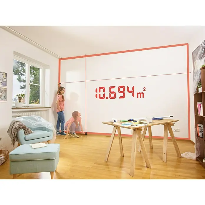 Bosch Laserski daljinomjer Zamo III Set - Mjerni opseg: 0,15 - 20 m - Proizvod u upotrebi