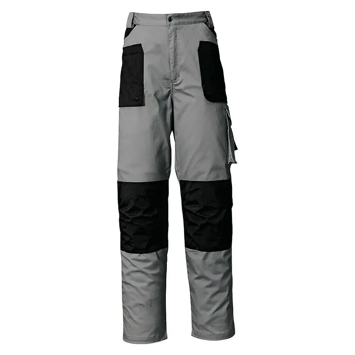 Industrial Starter Pantalones de trabajo Stretch - Algodón: 97%, Spandex: 3%, M, Gris/Negro
