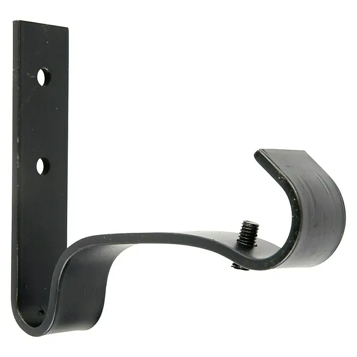 Fijación de pared Colonial - Negro, L x An x Al: 9,95 x 2 x 8,6 cm, Atornillado