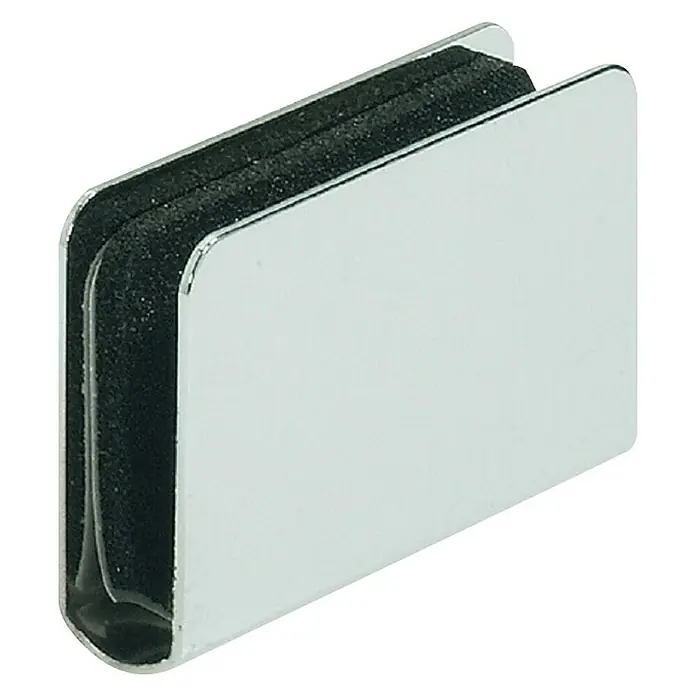 Häfele Contraplaat - l x b x h: 7,5 x 40 x 24,5 mm, Geschikt voor: Glasdikte 4 - 6 mm - Vooraanzicht