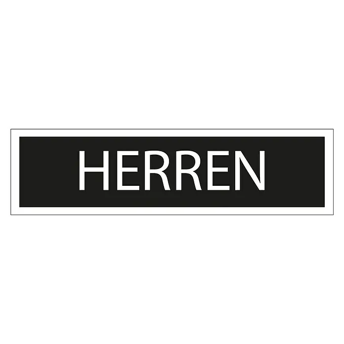 Pickup Aufkleber - Motiv: Herren, Schwarz/Weiß, L x B: 165 x 44 mm